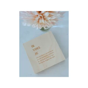 Houtmevastje Ik voel je