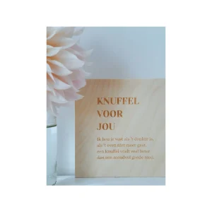 Houtmevastje Een knuffel voor jou